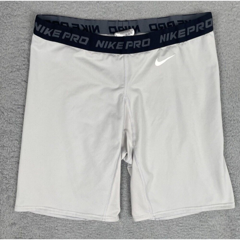 Nike Pro Football Compression Shorts Mens 3XL Light Gray 365955-000